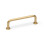 Satin Brass Curved Cabinet Handle Gold Pipe Bar 3