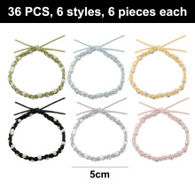 Épingles à cheveux en cristal artificiel, élastiques bohèmes, accessoires de coiffure polyvalents pour diverses coiffures, multicolores (36