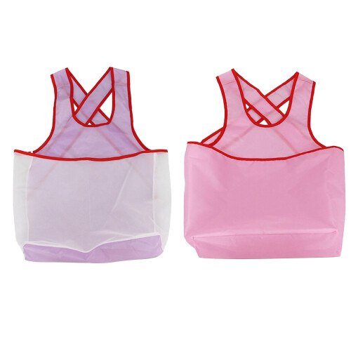 Large Pocket Laundry Smock Practical Clothes Drying-pink style 2