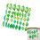 Leaf Design Charms Translucent Green Craft Components DIY-Set C 5