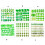 Leaf Design Charms Translucent Green Craft Components DIY-Set C 2