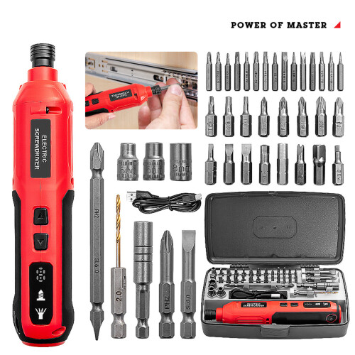 Multi Bits Rechargeable Electric Mini Screwdriver Ergonomic 1