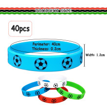 Goalkeeper's Choice, waterdichte tatoeages met voetbalarmbandjes, voetbalfeestdecoraties, geschikt voor de meeste mensen dankzij het elastische
