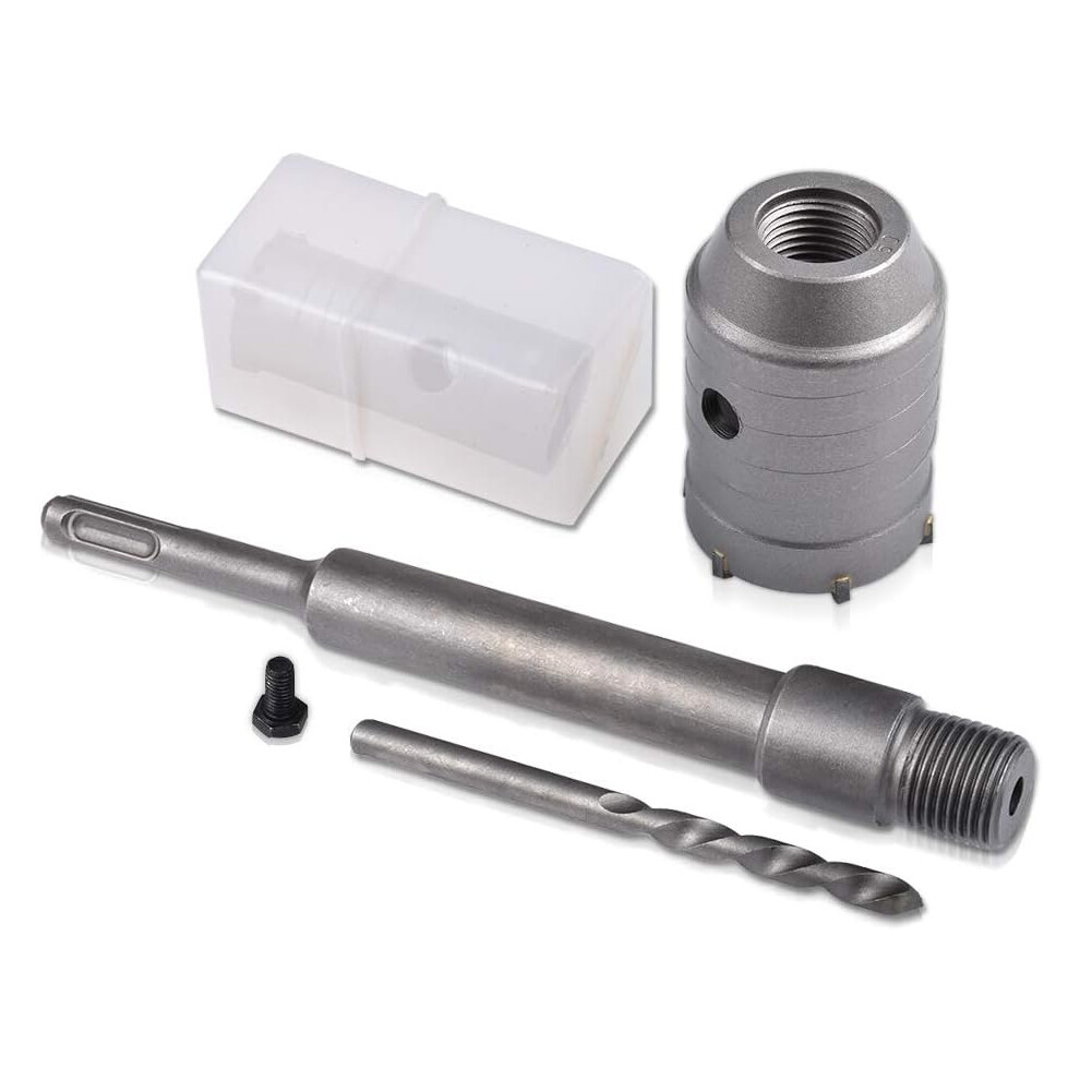 Smooth Welding Mouth Concrete Hole Saw, Various Materials Compatibility With Heavy Duty Drill Bit Set For Brick Concrete Cement Stone 9554910893272