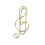 50 pièces trombones notes pinces stationnaires-Billet d'or A 1