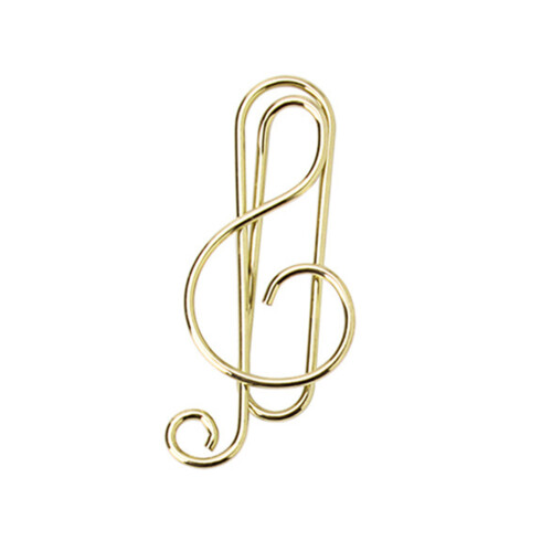 50 pièces trombones notes pinces stationnaires-Billet d'or A