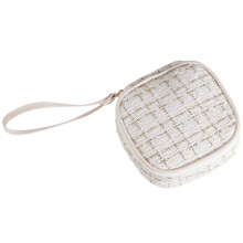 Sophisticated Travel Organizers Makeup Bag with Multiple-White