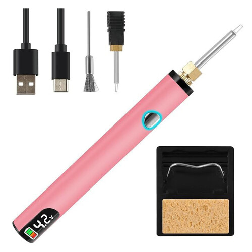 Portable Thread Burning Pen Cutting Tool for Jewelry and-Pink