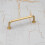 Satin Brass Curved Cabinet Handle Gold Pipe Bar 2