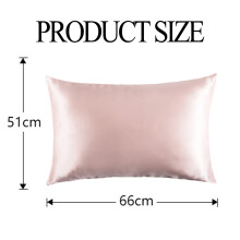 Silk Pillowcase for Hair and Skin, Soft And Smooth Satin Fabric Luxury Envelope Closure Bedding Cover, Double Sided Mulberry Silk Pillow Case with Act