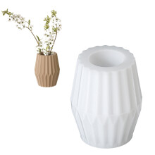 Dragon's Egg/Striped Silicone Vase Mold-Striped origami vase