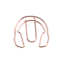 50 pièces dossiers pince Mini Clips Note de-écouteur en or rose