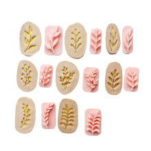 Create Stunning Earrings With 8 Piece Leaf Clay Mold Set for DIY