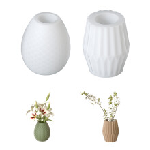 Silicone Mold for Dragon's Egg/Striped Flower Vase Nordic-Set