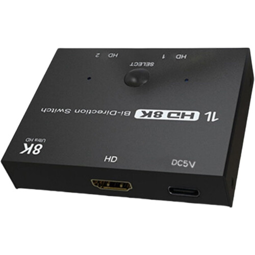 HDMIcompatible 2.1 Switcher For 8K@60Hz Signals Processing Supporting Extended 4K@120Hz Resolutions 2