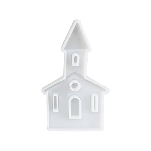 Castle Shape Candle Holder Mold with Base for Making Candle-A