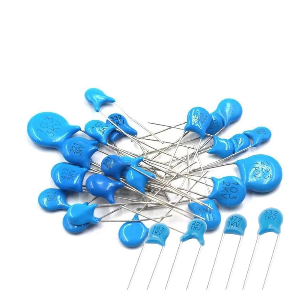 20Pcs High Voltage Ceramic Capacitor 1Kv 33Pf 100Pf 220Pf 1Nf 10Nf 100Nf 103 Ref: 4086 9365049125093