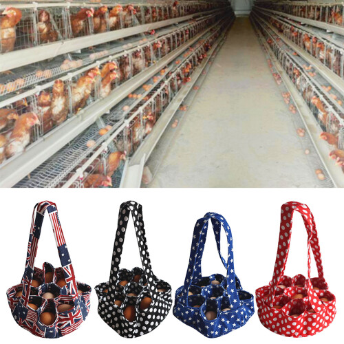 Foldable Canvas Fabric Basket Convenient Eggs Organizers with-3 2