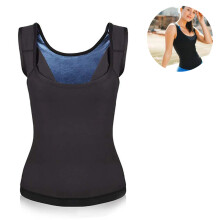 Figuurcorrigerend vest voor dames, warmtevasthoudende compressiekleding voor het vormen van rondingen, saunavest met geavanceerde warmtevasthoudende