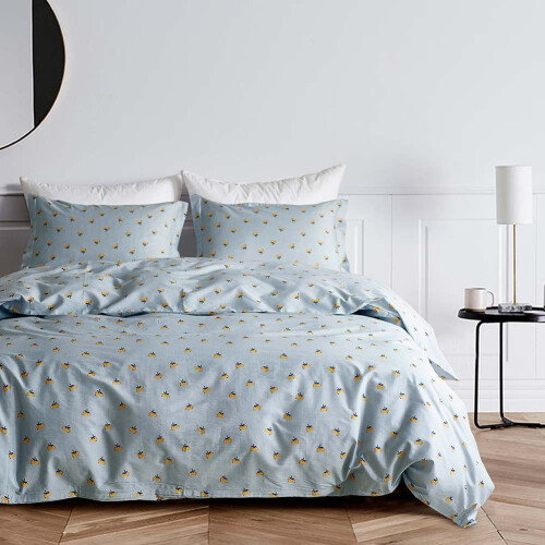 Σεντόνια από βαμβάκι με ύφανση percale, σεντόνια 100% βαμβάκι, σετ σεντονιών από 2