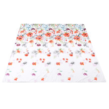 Drap-housse fleuri élégant, confection soignée en tissu doux et soyeux pour lits Queen Size (3 pièces)
