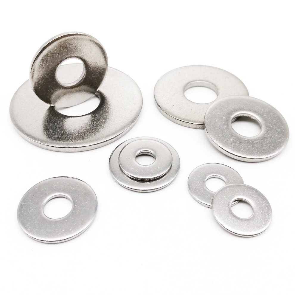 Washers For Screws M2.5 To M16 Gb96 A270 Stainless Steel 304 Ref: 7612 9365049125147