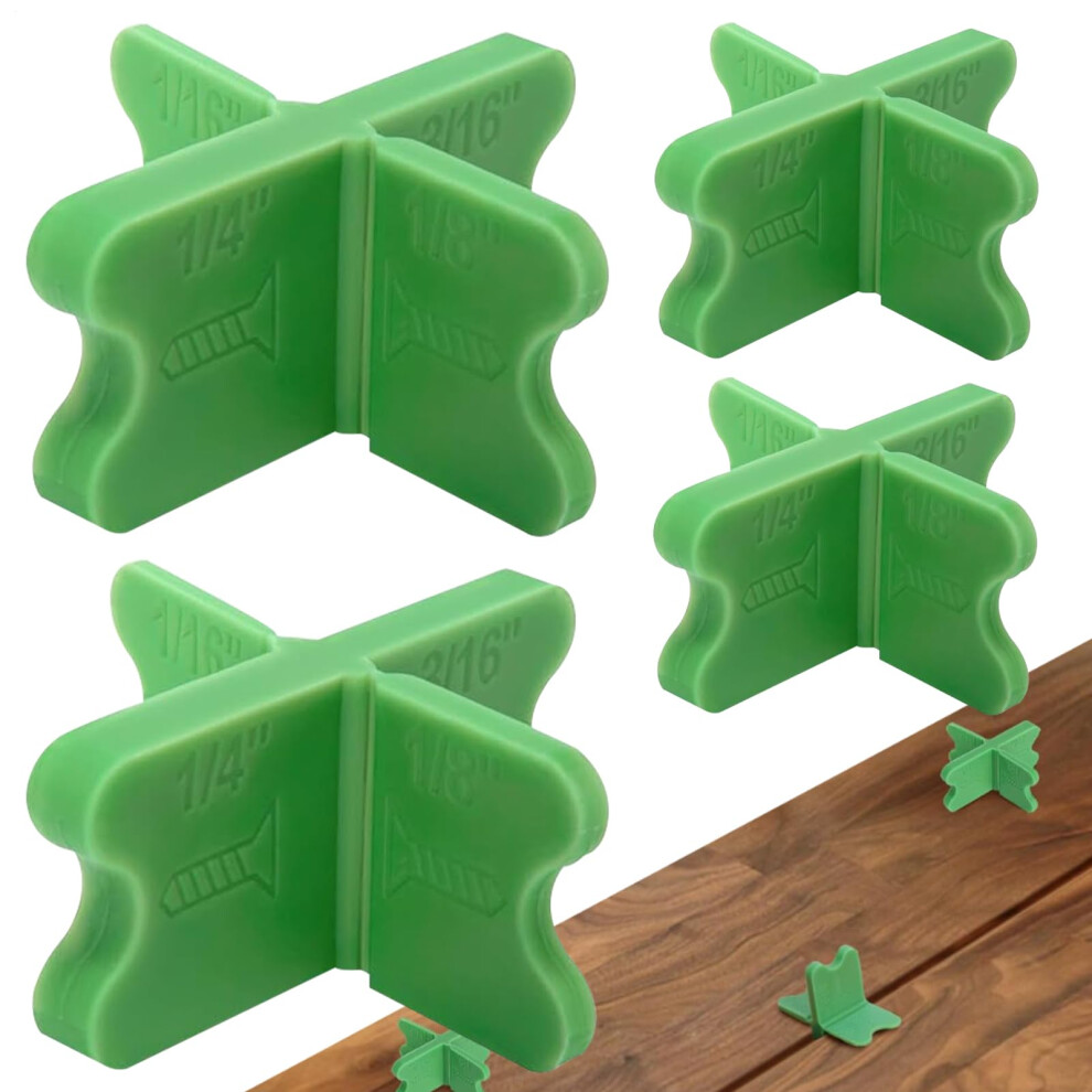 Deck Spacer Set, 4 X Adjustable Floor Spacers, Nonslip Grip Edge Design, 3.15 Inch Ref: 5763 9365049124355