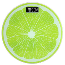 Digital Body Scale Lemon Design High Precision Weight Measuring Tool With Temperature Display Home Use Fitness Management Device Made Of Tempered Glas