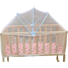 Barrera antimosquitos para bebés, mosquitera plegable para cama de dormitorio, protección transpirable de malla de alta densidad para recién