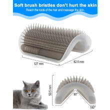 Spa personale per la toelettatura dei gatti, pettini massaggianti per pelo corto e lungo, rimozione del pelo morto, setole in plastica resistenti per