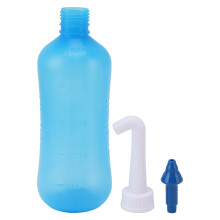 Flacon de lavage nasal sous pression, sans BPA, en ABS durable, design professionnel pour adultes et enfants, avec indicateur de niveau d'eau visible