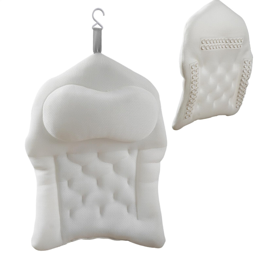 Shower  4D Bathtub Back Support with Suction Cups for Relaxation