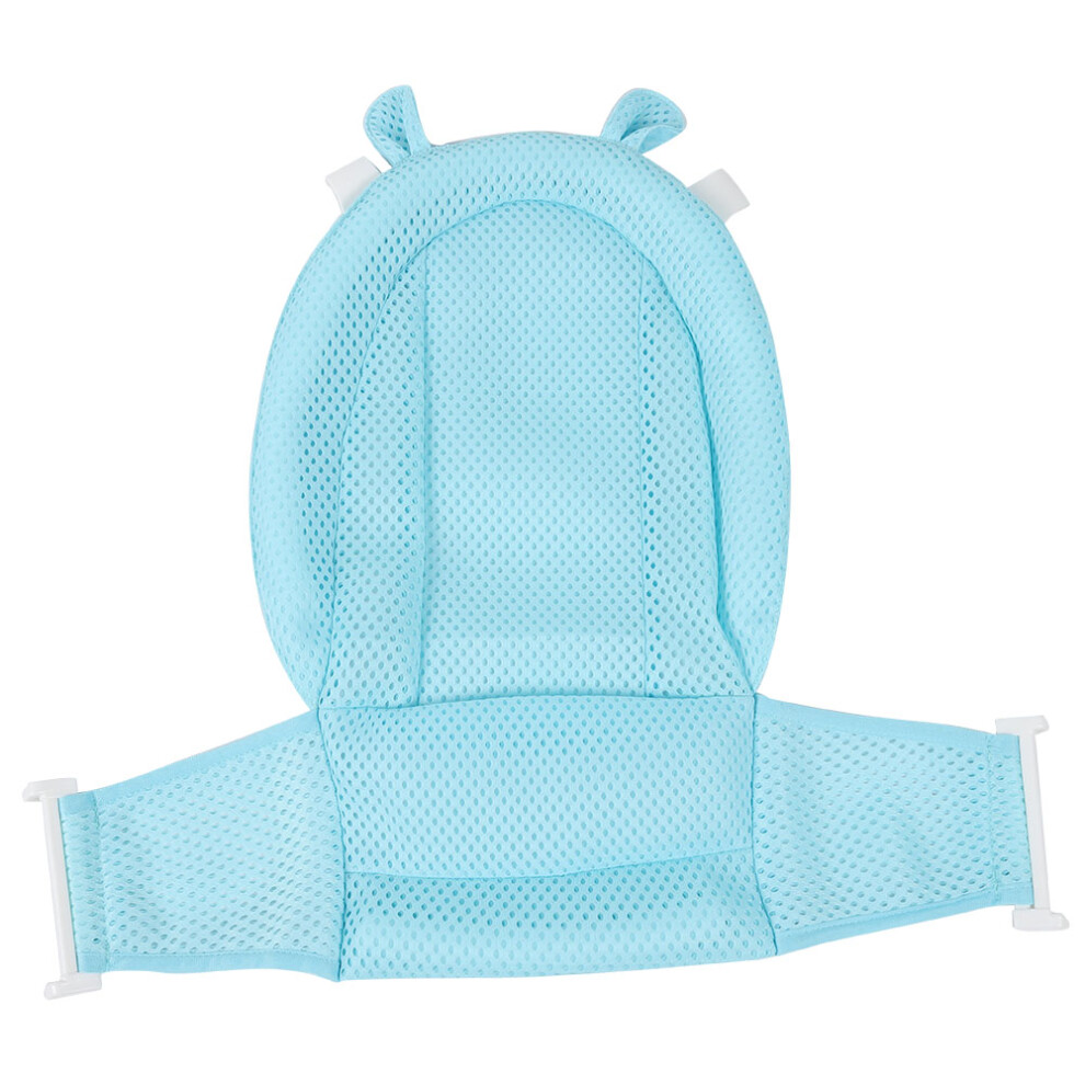 Breathable Mesh Bath Cushion Portable Baby Bath Mat Adjustable Baby Bath Support Mat Non-Slip Infant Bathtub Support For Peaceful Bath Time