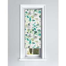(60 cm Width x 160 cm Drop, Spring) Lister Cartwright Floral Patterned Blackout Roller Blinds Child Safety
