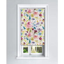 (90 cm Width x 160 cm Drop, Autumn) Lister Cartwright Floral Patterned Blackout Roller Blinds Child Safety