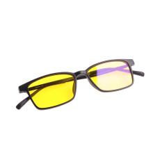 Nachtsichtbrille zum Autofahren, Polarisiert Sonnenbrille, Unisex Schwarz Retro Rahmen für Fahren, Geschäftsreise Reise