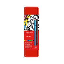 Caran d'Ache Water Soluble Colouring Set 11pc by Keith Haring - Limited Edition Art Kit