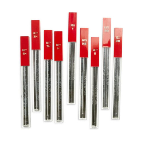 Caran d'Ache Technograph 2mm 3B Replacement Leads - 3pcs Technical Pencil Refills 2