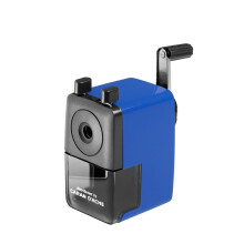 Caran d'Ache Plastic Crank Desk-Top Pencil Sharpener Blue – For Round, Hexagonal & Triangular Pencils (4-8mm Diameter)