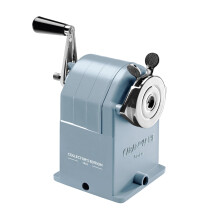 Carand'Ache 1933 Desktop Crank Pencil Sharpener(AlpineFrost) – Special Edition Iridescent Glacier Blue, Swiss-Made, Fits 4–10 mm Pencils