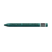 Caran d'Ache Neocolor II Water-Soluble Wax Pastels – Artist 84 Professional Shades - 190 Greenish Blue