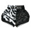 (Large) Twins Jungle  Muay thai Shorts - Black/White 1