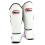 (Large) Twins Double Leather  Padded Shin Guards  - White 1
