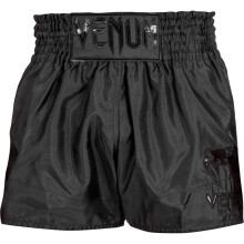 (Medium) Venum Classic Muay Thai Shorts - Black/Black