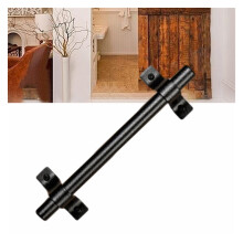 1 piece black carbon steel land grinding sliding door pull handle old vintage faux furniture drawer hardware pulls bar handle large Ref: 1585