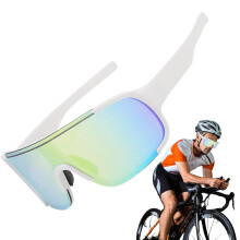 Riding Glasses, Jogging Sunglasses, Practical Outdoor Accessories, Reusable Cycling Glasses Silvergold