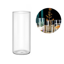 Clear Glass Vase Glass Cylinders Vase for-15cm high