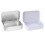 Tinplate Slide Cover Storage Box Rectangular Iron-White 2