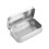 Tinplate Slide Cover Storage Box Rectangular Iron-White 6