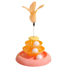 Katten Veerspeelgoed Roterende katten Teaser-oranje